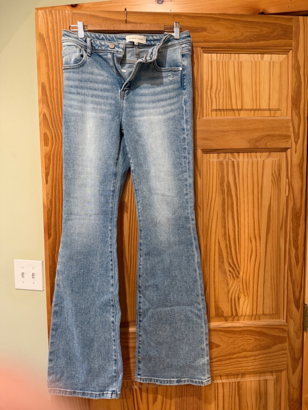 Risen jeans Light Blue Flare Jeans – Mid Rise